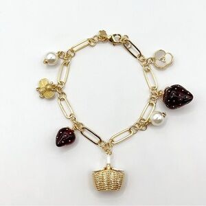 KS506-Kate Spade picnic basket and strawberry bracelet